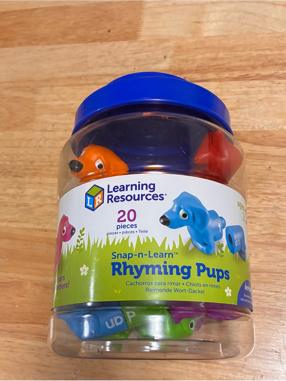 Learning Resources Snap-n-Learn Rhyming Pups - Blue
